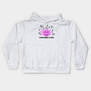 Axolotl Music lover Kids Hoodie